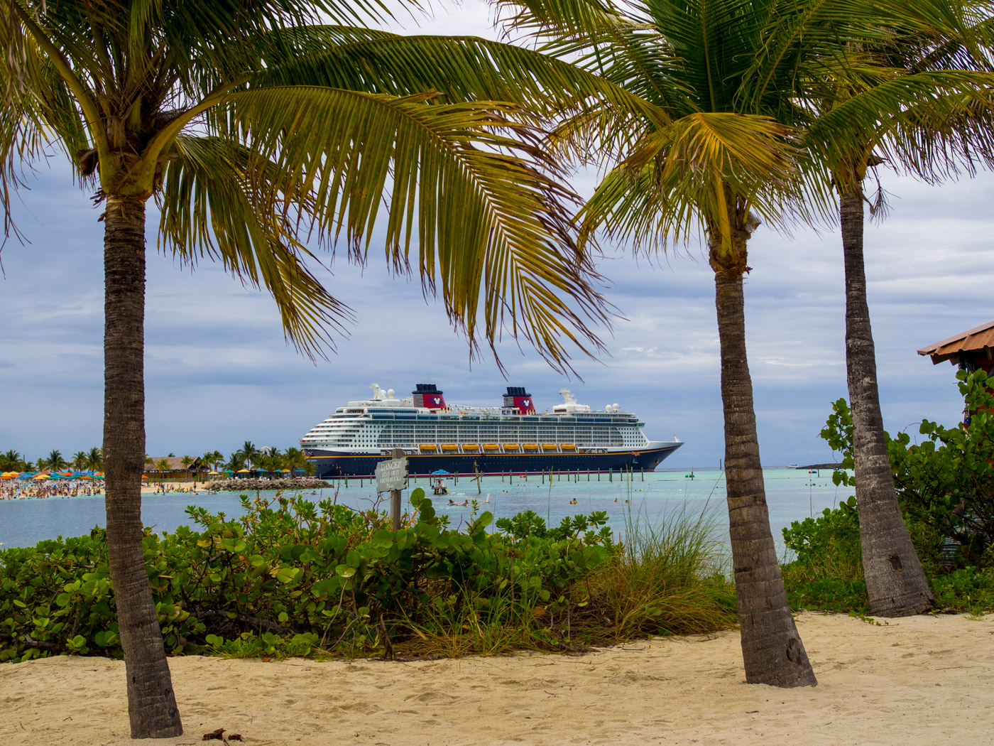 Just a ship at a tropical island. No big deal.