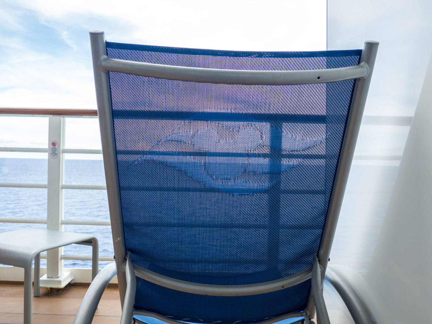 I like the cruise line logo in the chairs. Can we just take that home with us, too?