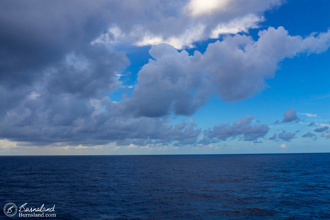 There were some clouds at sea. And some of them weren’t always happy-looking clouds.