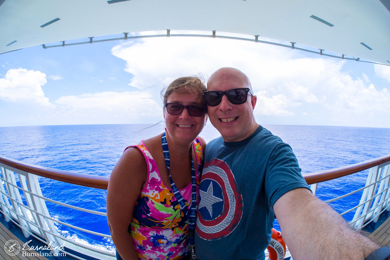 Spending our anniversary at sea. What more could you ask for?