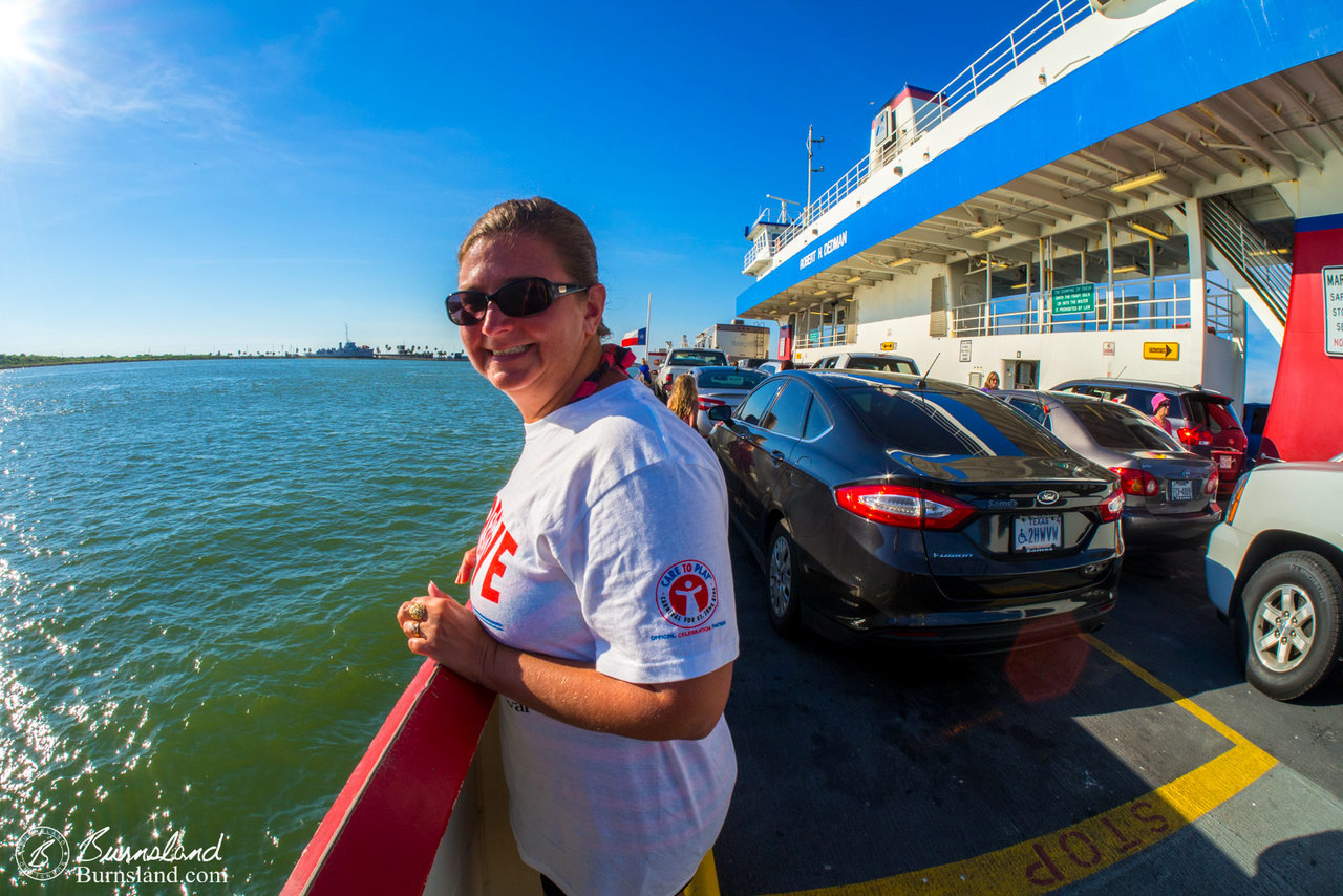 Off one boat and onto another boat. Although the previous boat wouldn’t let us bring our car.