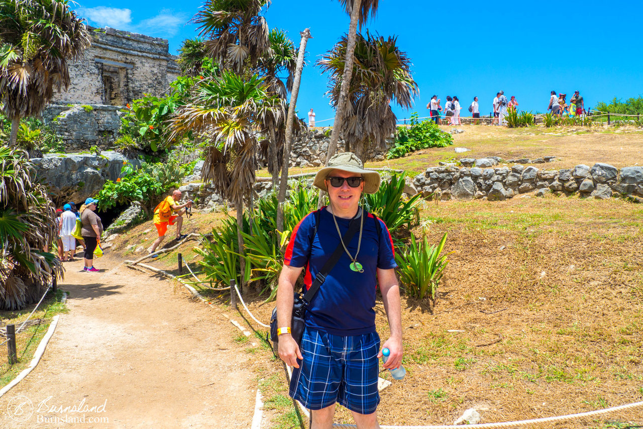 The House of Cenote behind Steve, who apparently writes captions about himself in third person.