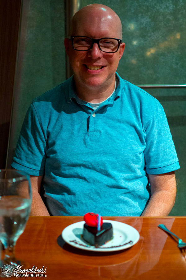 Steve with the anniversary dessert. Only one dessert for the two of us? I guess we wouldn’t have made it to 23 years if we couldn’t share.