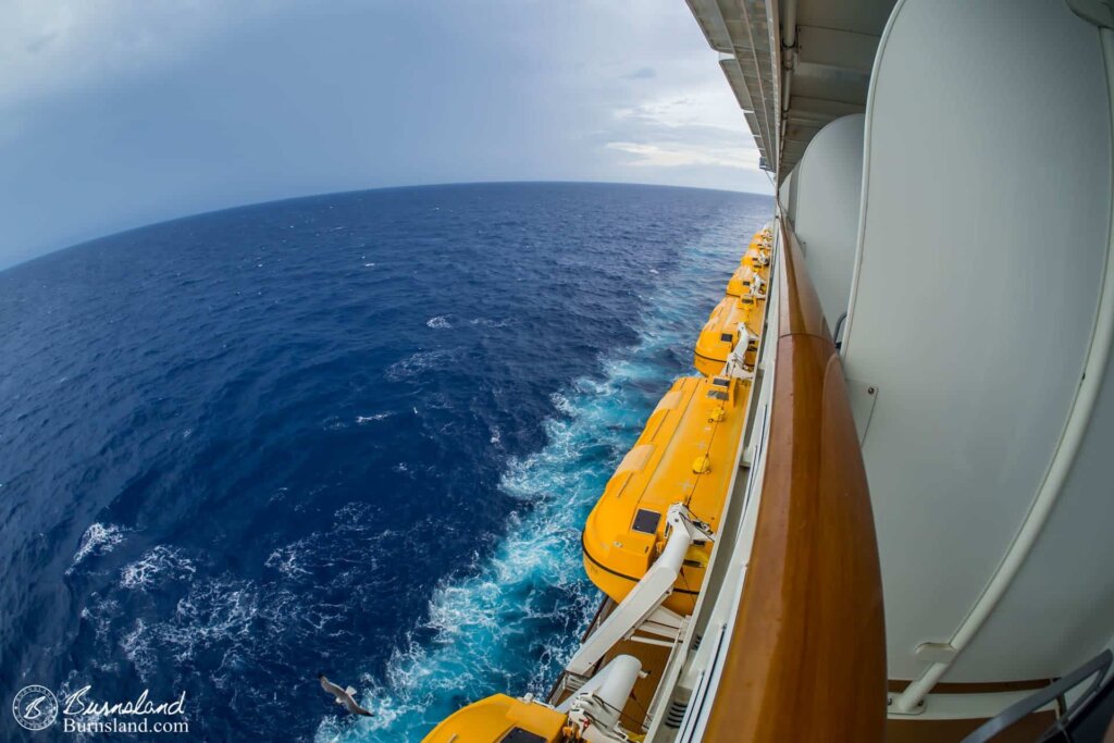 Good morning from somewhere out at sea on the Disney Dream!