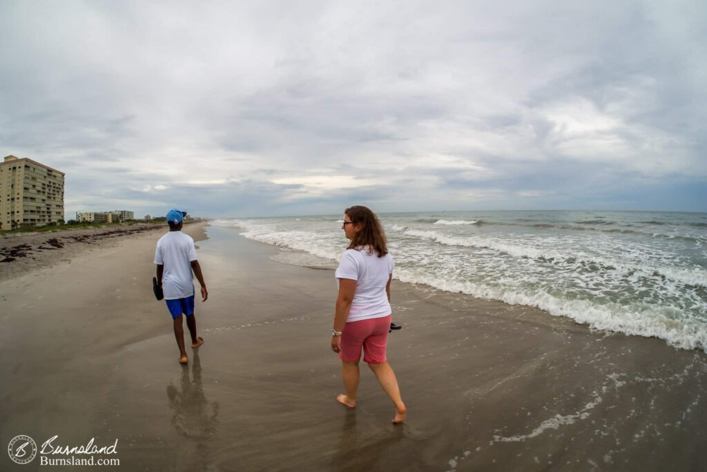 One more view of our walk on the beach