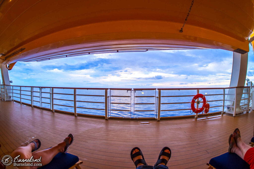 Yes, I have several photos that are similar to this, because that is how we like to spend our time on these cruises.