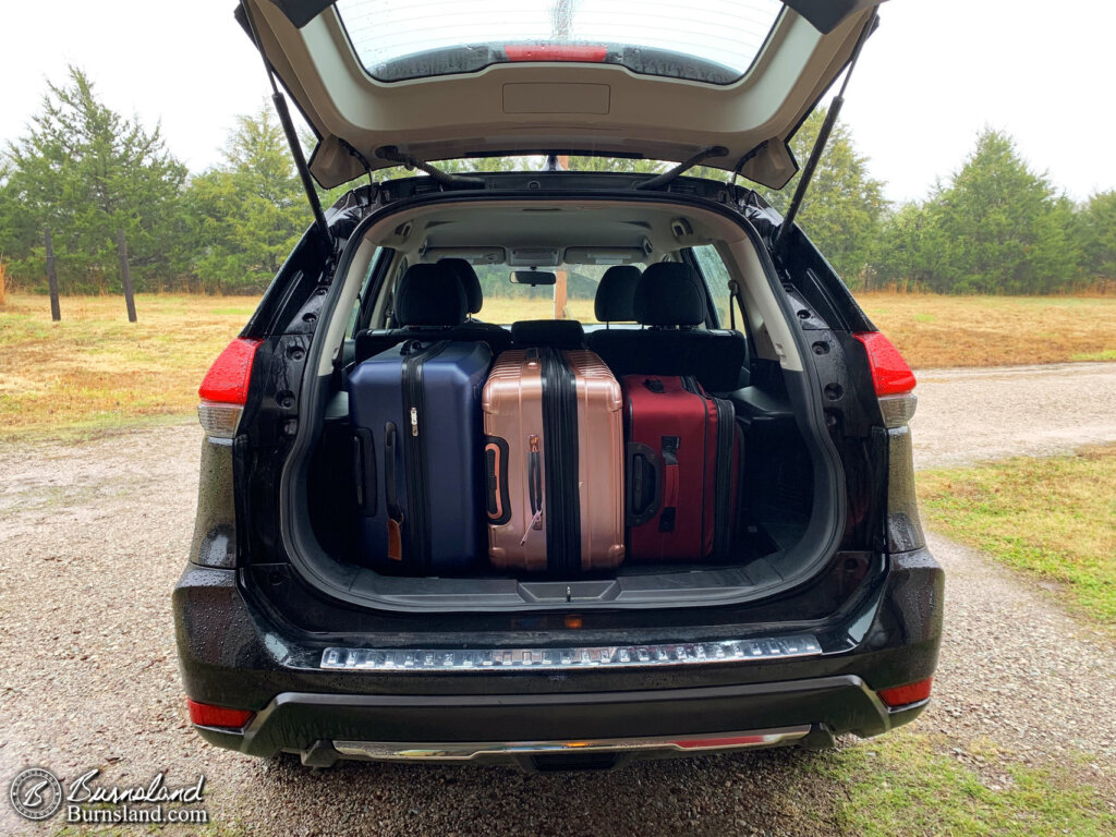 The packed car before our Disney Cruise.