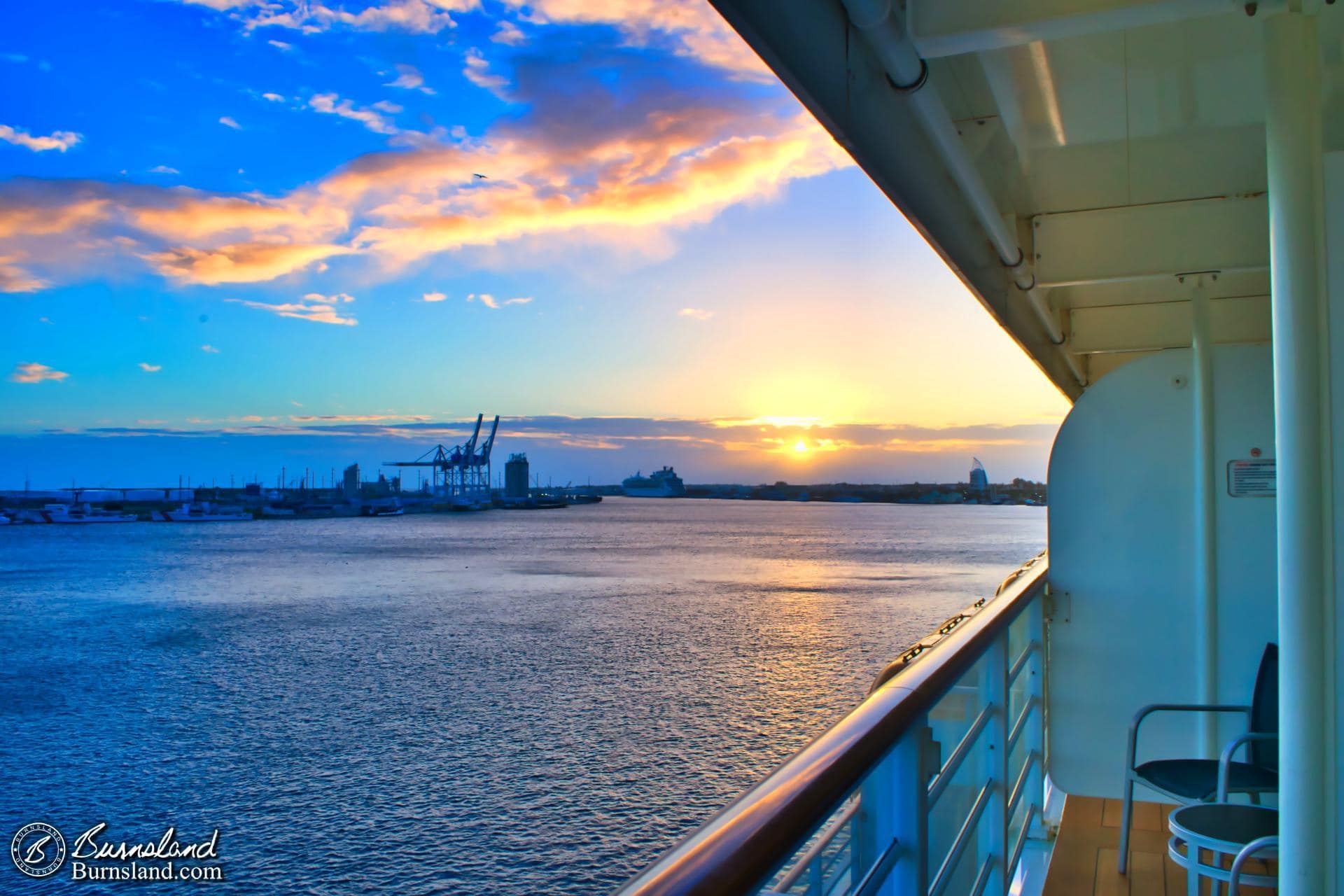 Port Canaveral, Florida, in the early morning