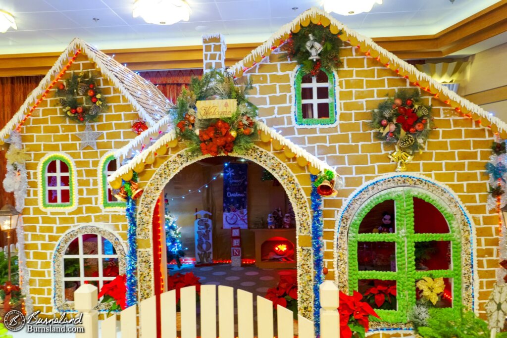 The Disney Dream gingerbread house