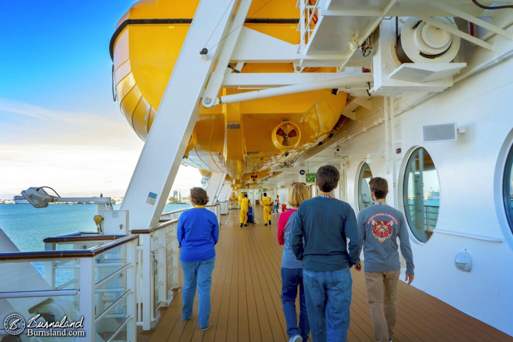 Walking on the Deck 4 Promenade.