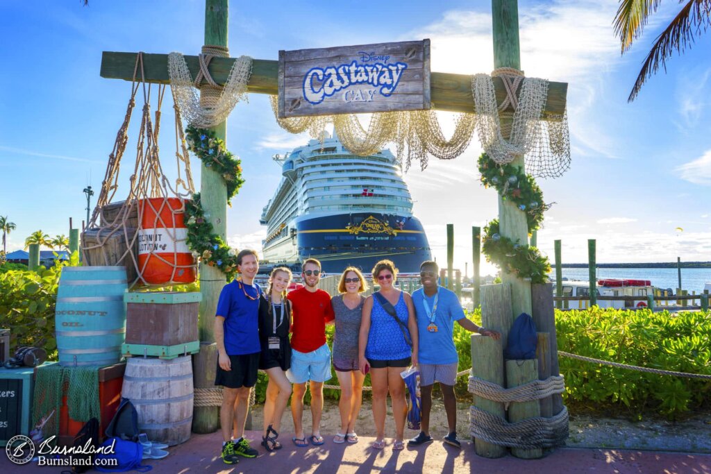 Saying goodbye to a fun day at Castaway Cay