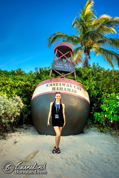 Katie and the Castaway Cay bouy