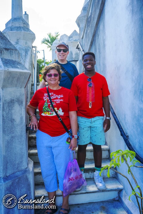 The Burns Family on the Cathedral stairs