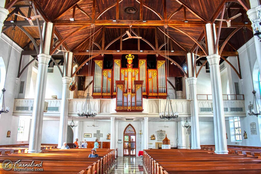 Inside Christ Church Cathedral in Nassau