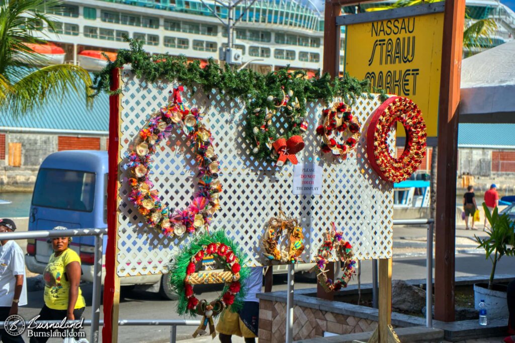 The Christmas Wreath competition at the Nassau Straw Market