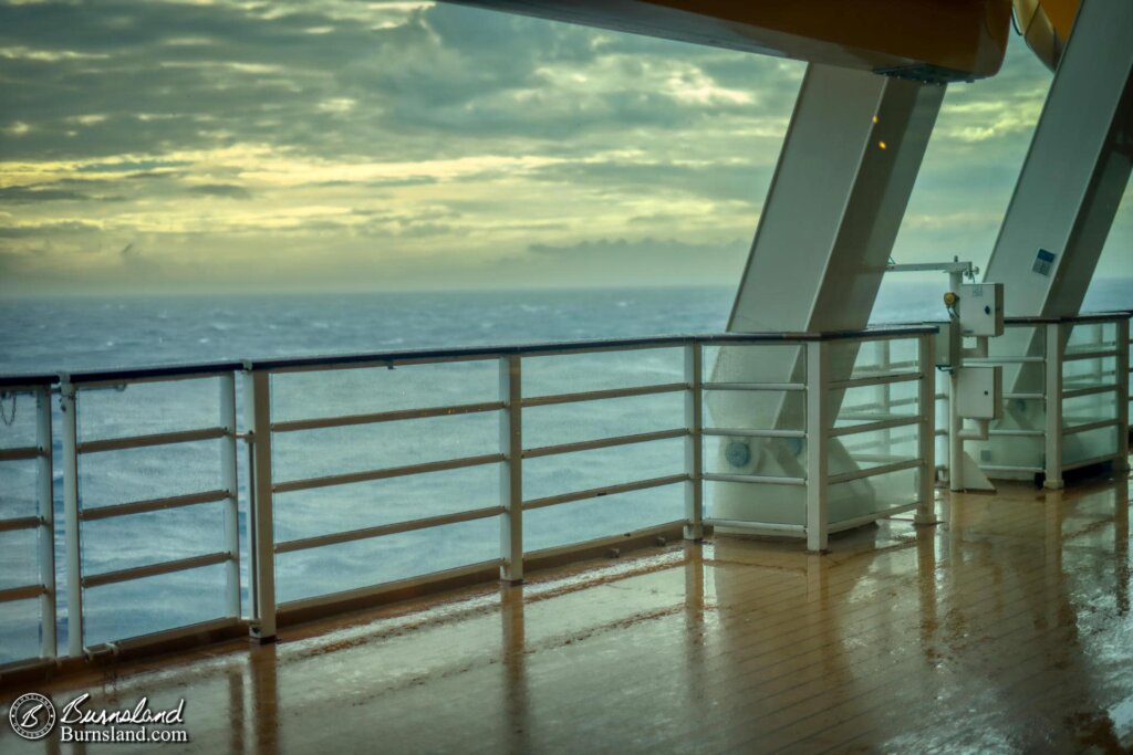 A rainy afternoon on the Disney Dream