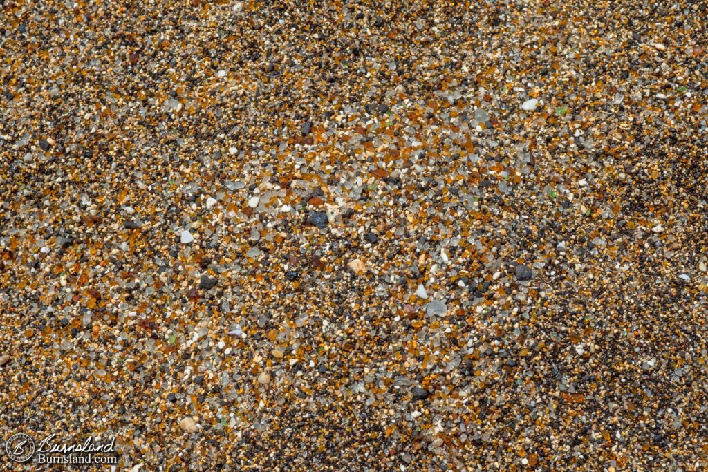 Glass, lava, and sand. A pretty cool beach.