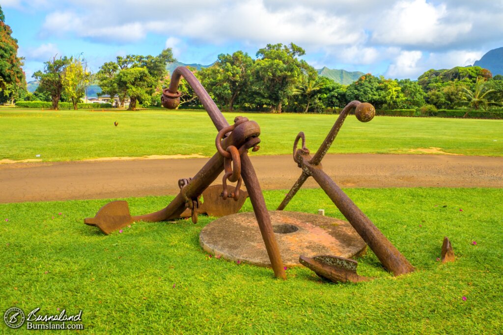 Interesting anchors at Kilohana Plantation.