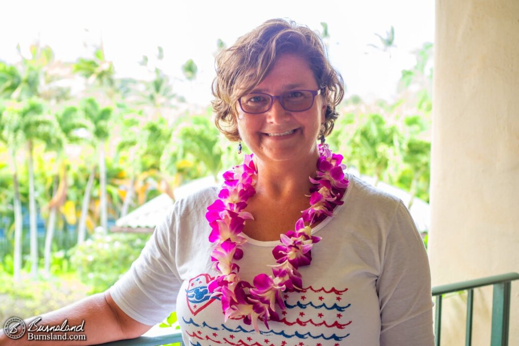 Laura on the lanai