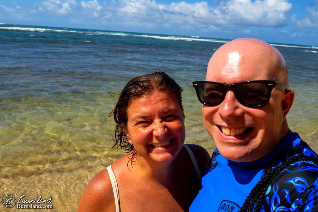 Us at Anahola Beach