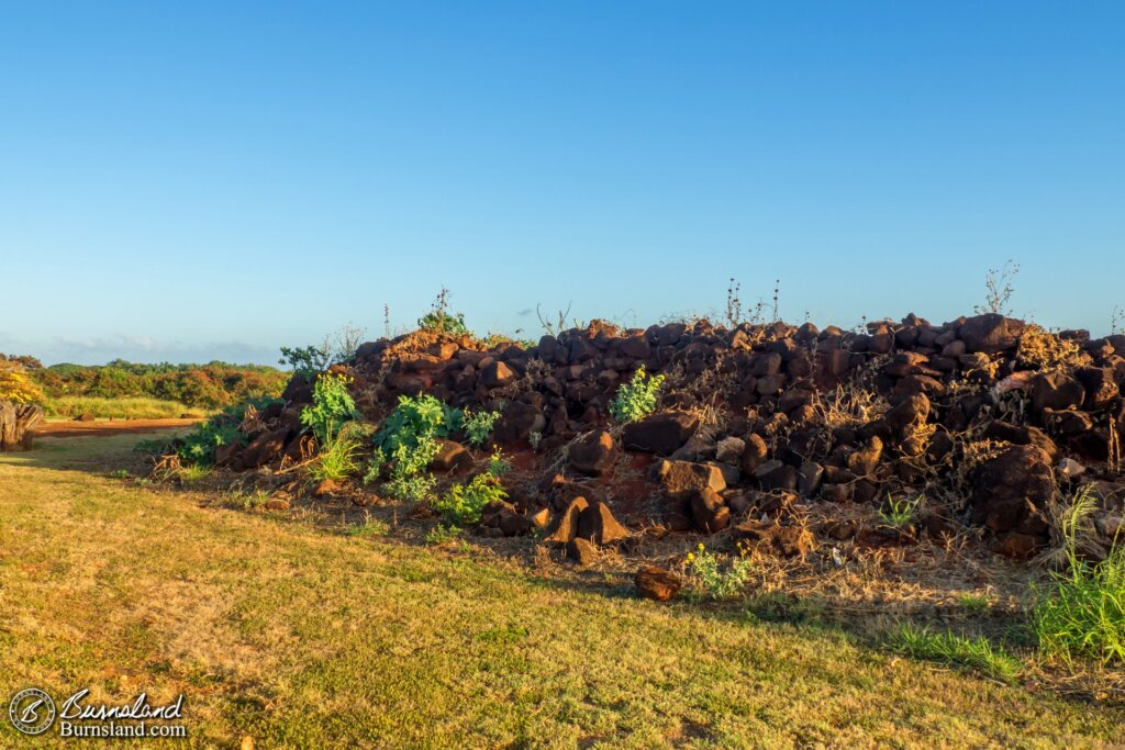 The rock walls of Fort Elizabeth