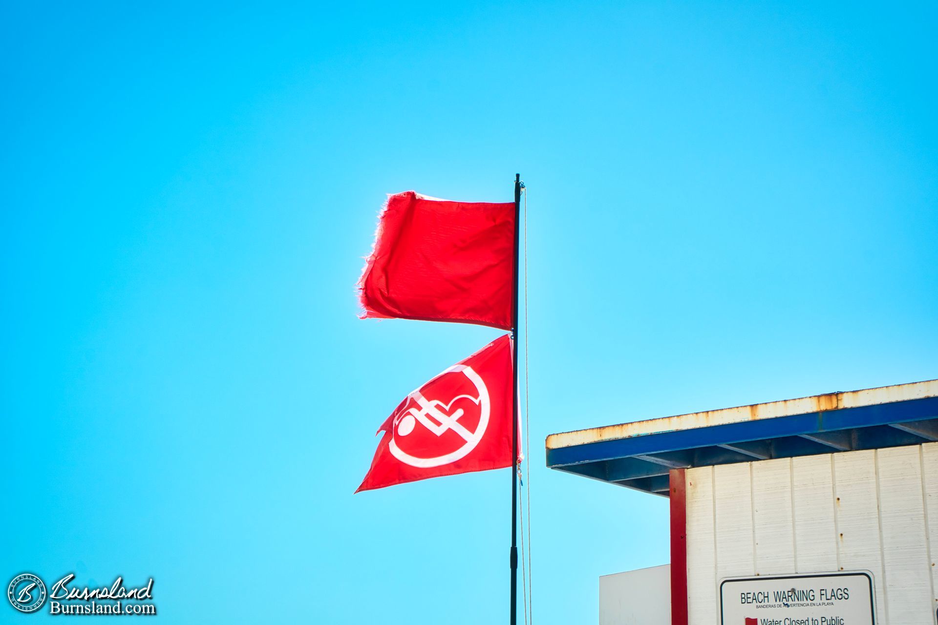 Two red flags at Cocoa Beach?