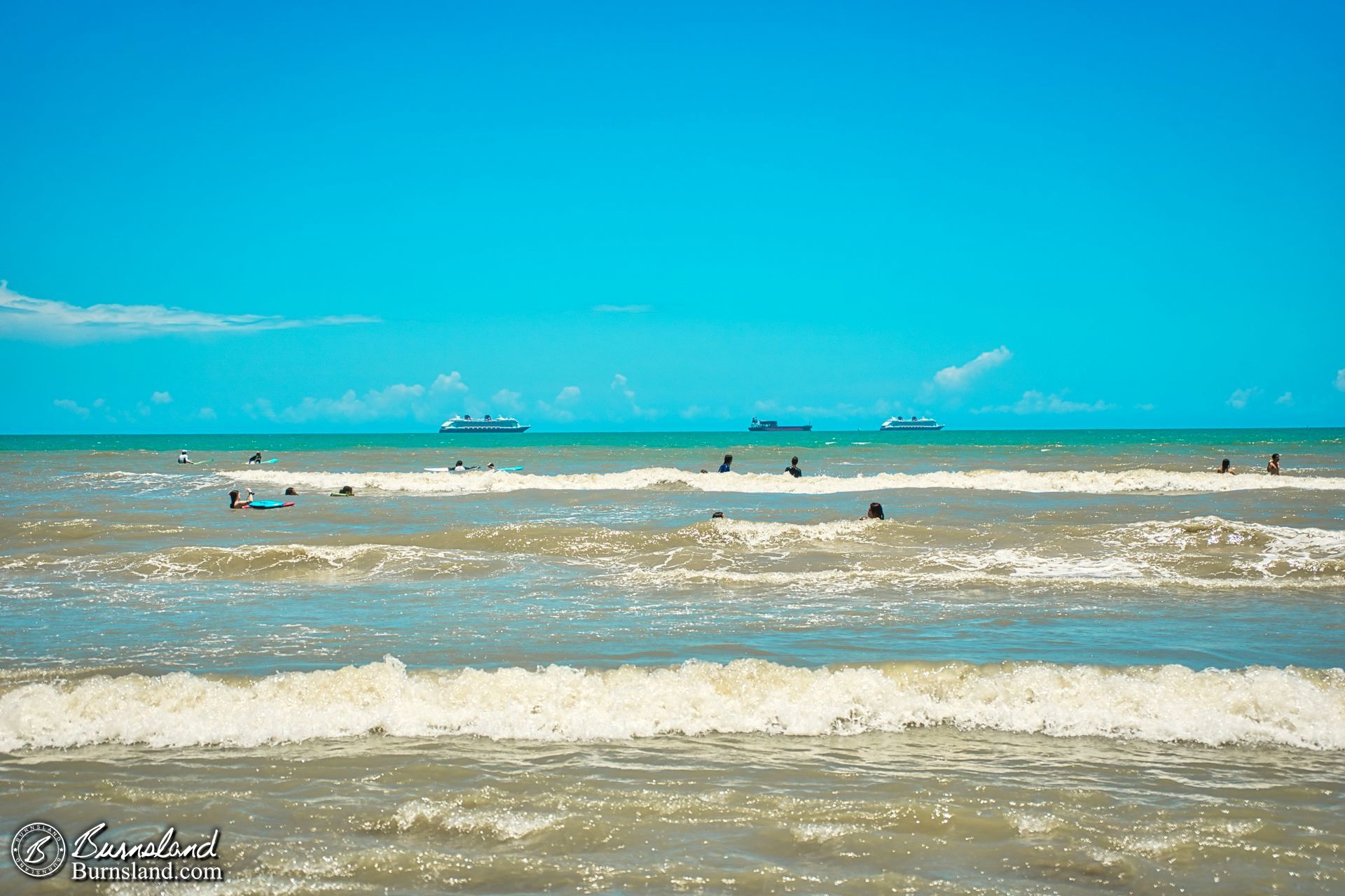 One more view of the waves and the Disney ships at sea before leaving Cocoa Beach.