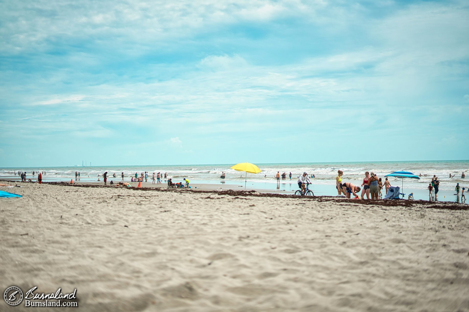 Not our umbrella, but I really liked how that yellow umbrella stood out from everything else. 