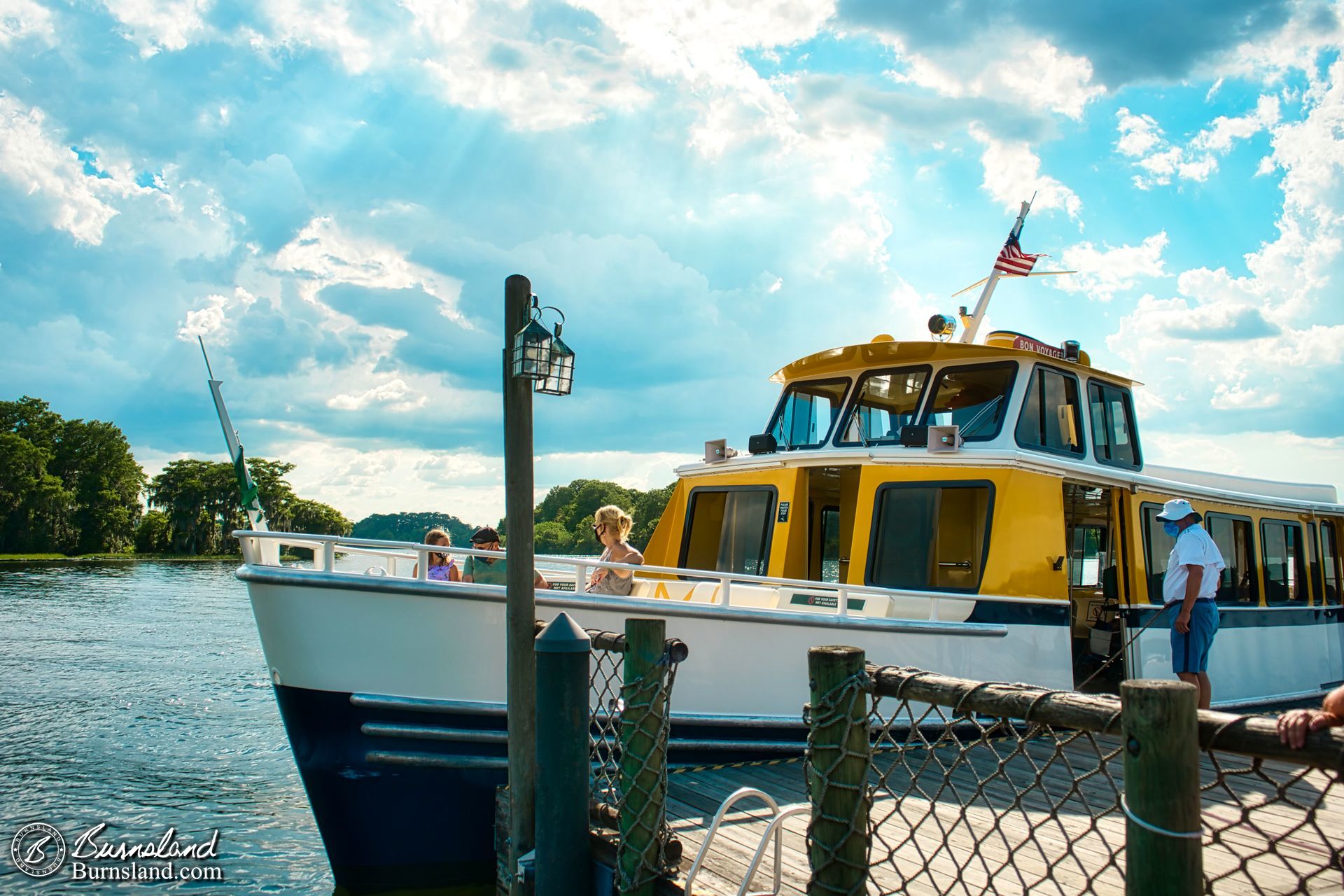 Here’s our boat, the Bon Voyage! Named after a Disney movie, of course.