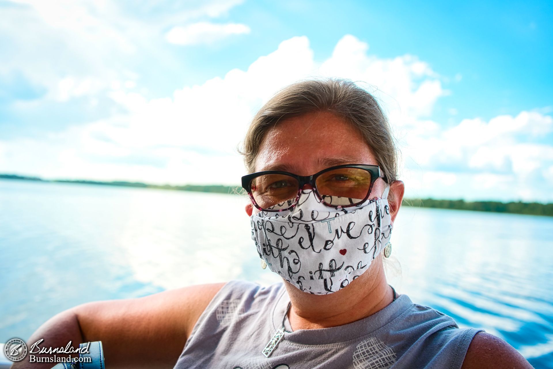 Laura on the boat