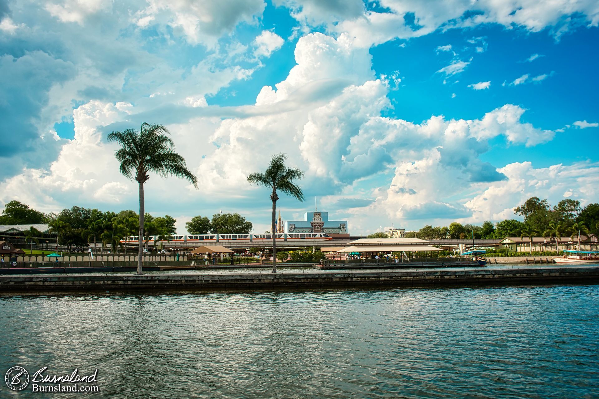 Hello, Magic Kingdom! The train station looks a little boxy. But that is because they were working on it.