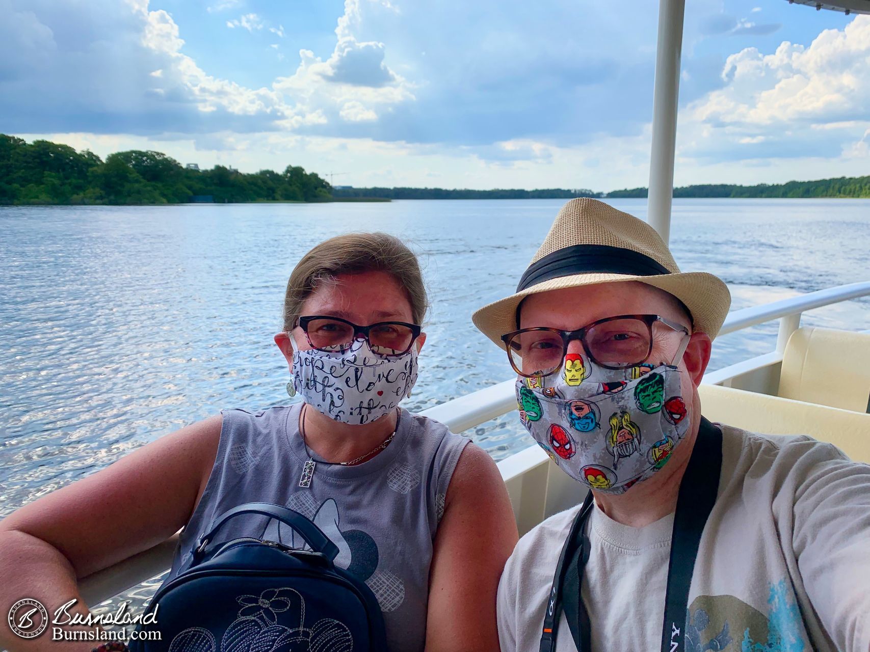 Laura and Steve on the boat