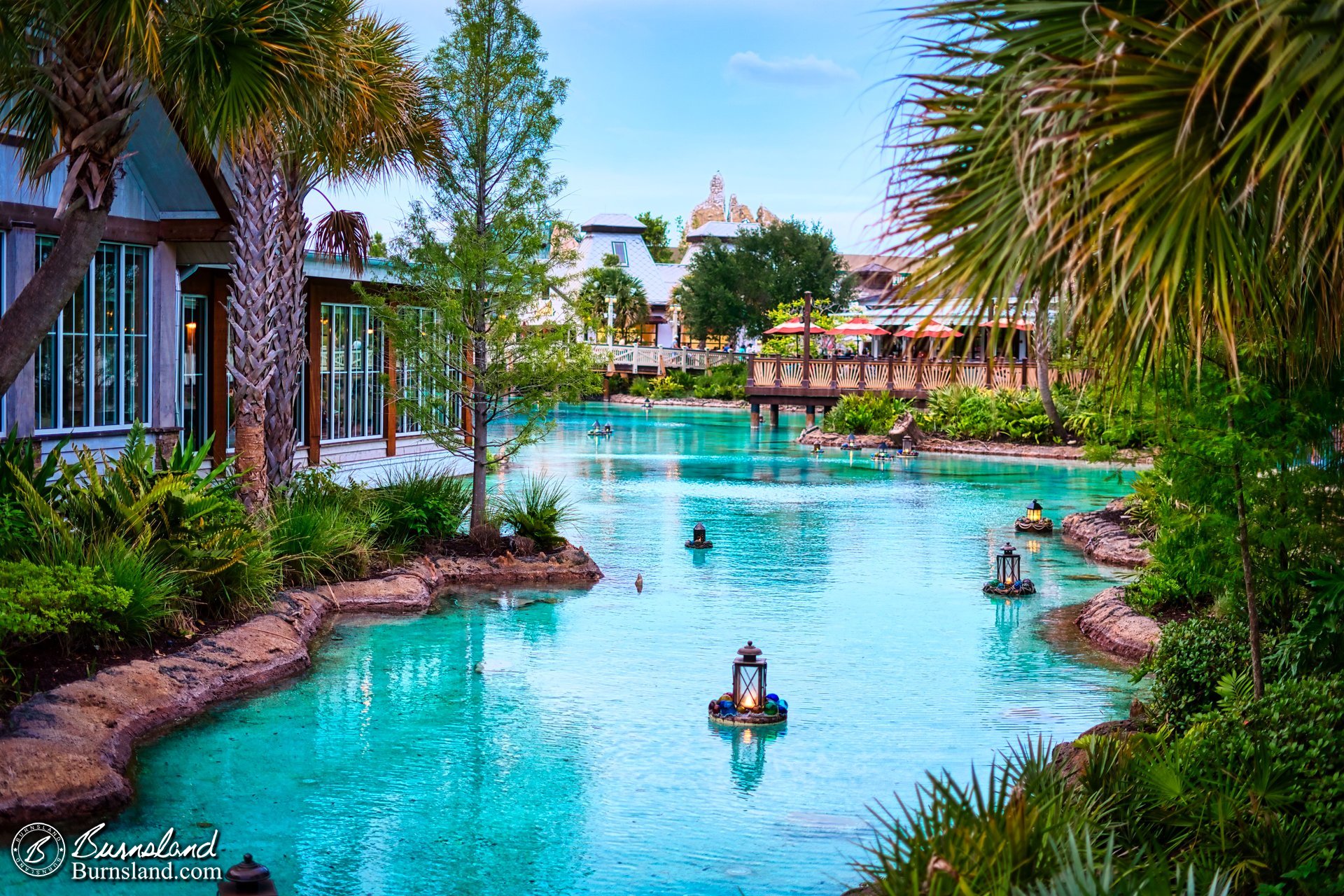 Disney Springs in the evening