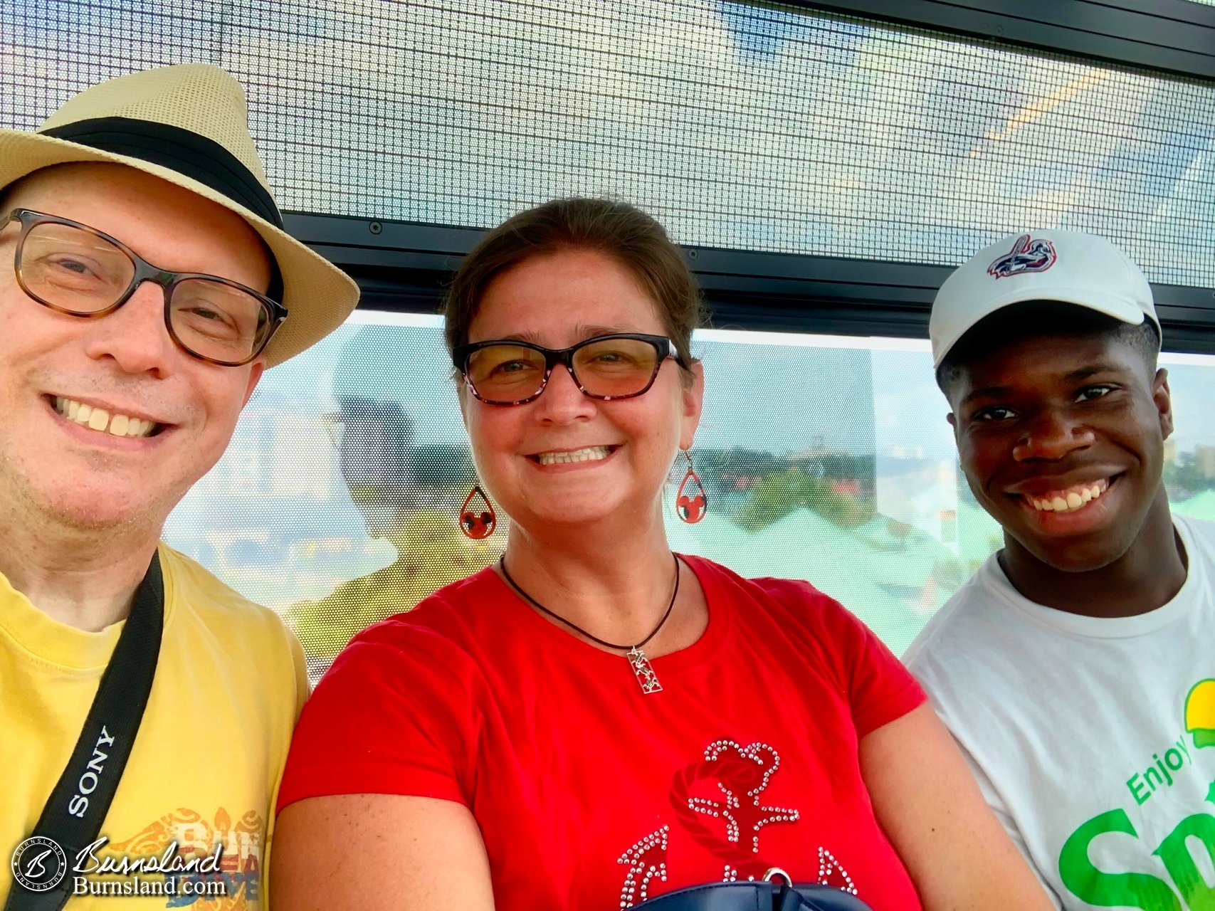 The three of us on the Skyliner