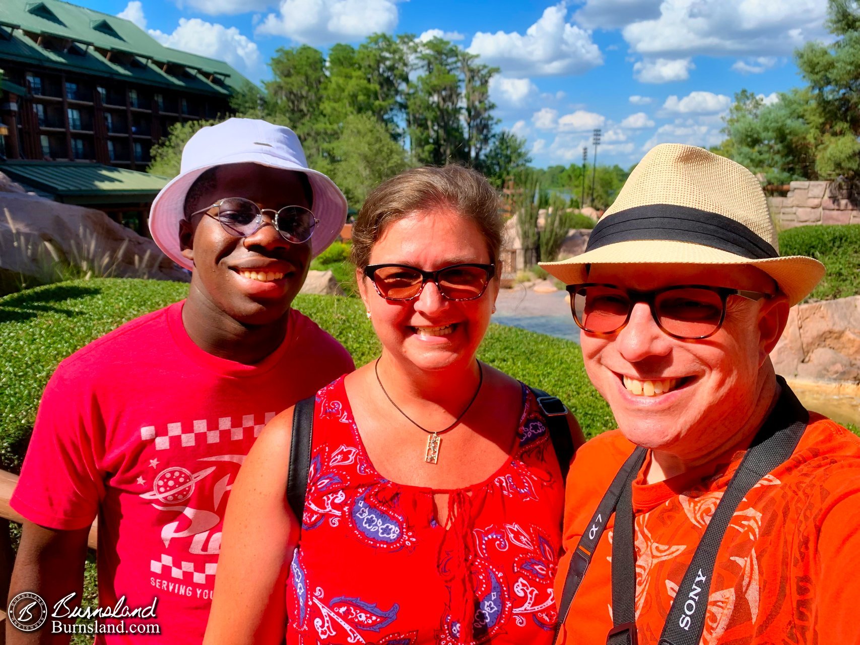 All three of us at the Wilderness Lodge