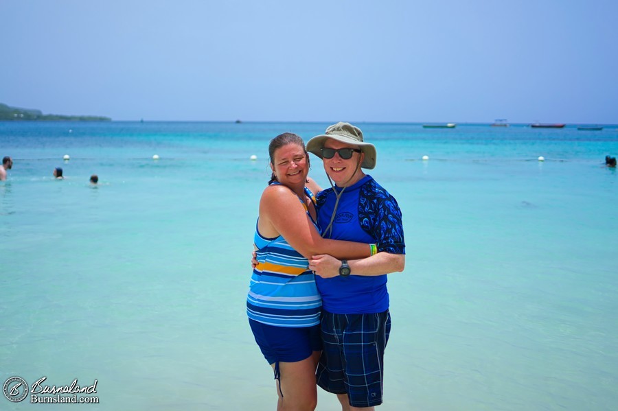 Laura and me, taken by my Mom, at the beach in Jamaica