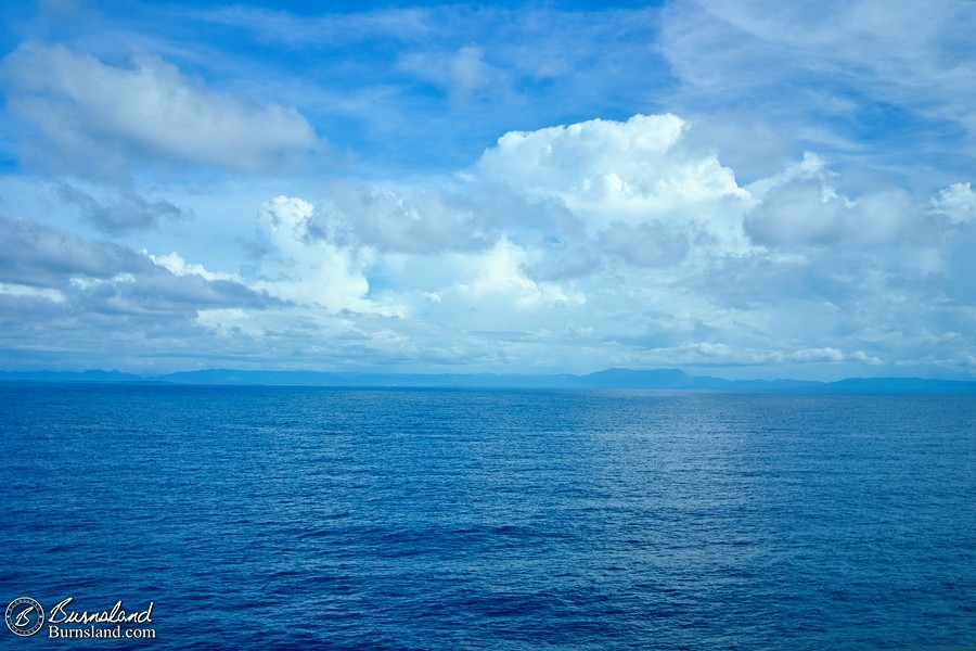 Cuban mountains, Cuban clouds. We were still passing Cuba, by the way.