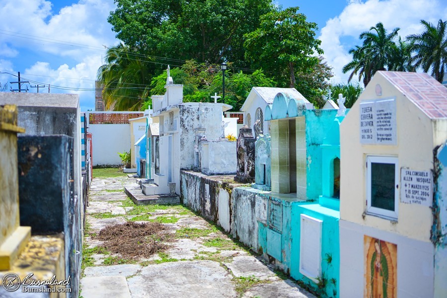 A cemetery in Cozumel, Mexico