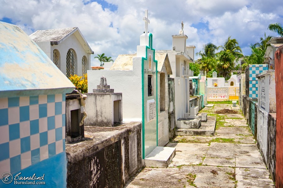 A cemetery in Cozumel, Mexico