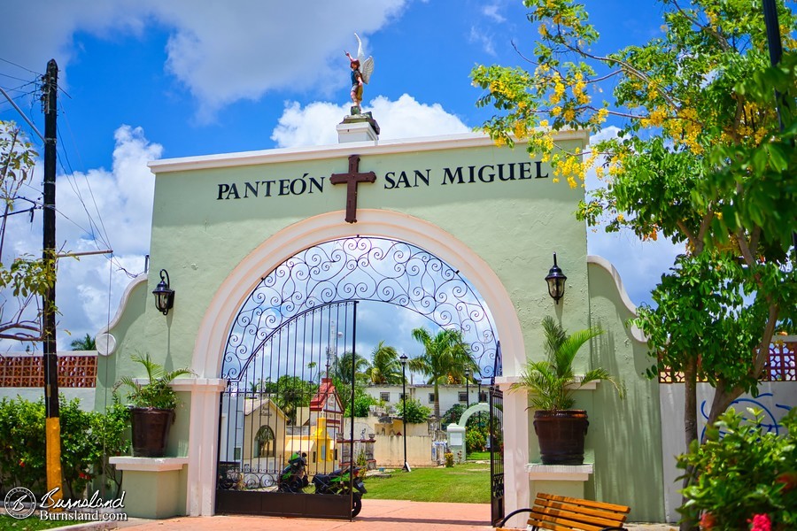 A cemetery in Cozumel, Mexico