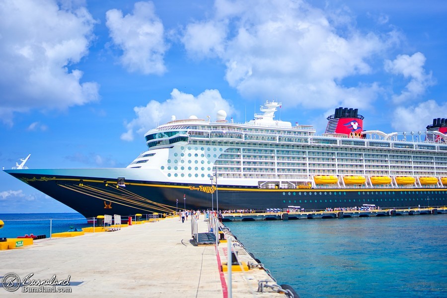 One more Disney Fantasy view before walking in Cozumel