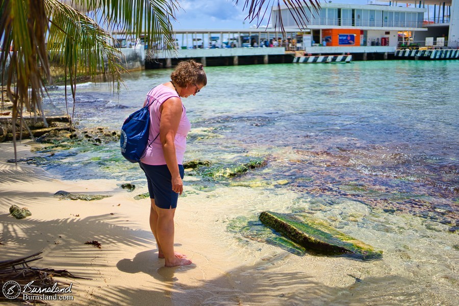 This photo probably gives a better idea of the size of this small beach