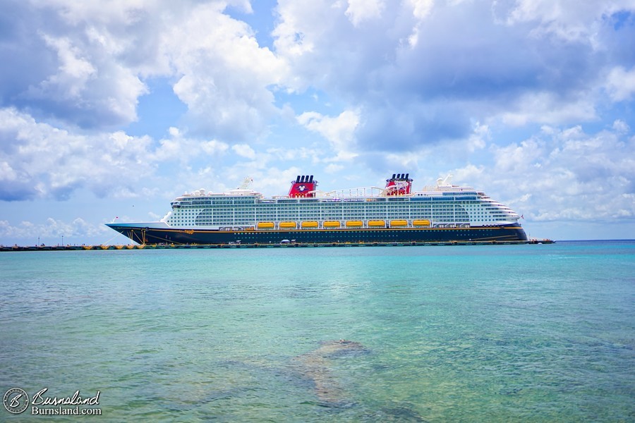 The Disney Fantasy docked at Cozumel, Mexico