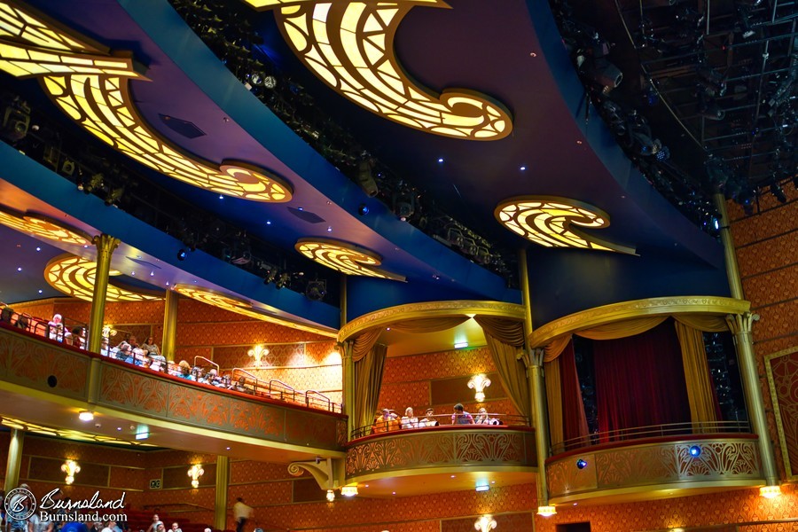 A photo from the Walt Disney Theatre before the show started, because you can’t take any photos during the shows