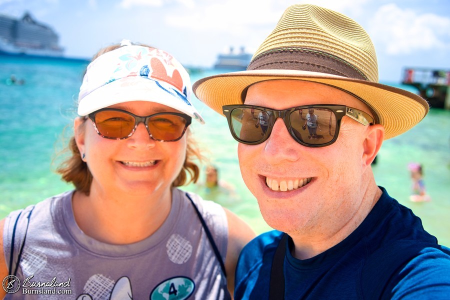 The two of us at a beach in George Town, Grand Cayman