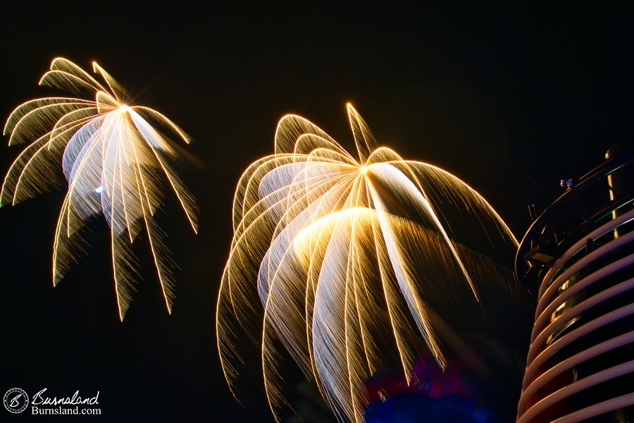 Pirate Night Fireworks on the Disney Fantasy