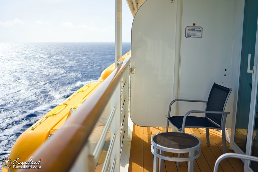 Morning at sea on the Disney Fantasy Cruise Ship