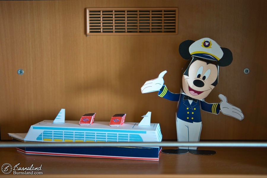 Mickey Mouse and Disney Cruise Line paper crafts