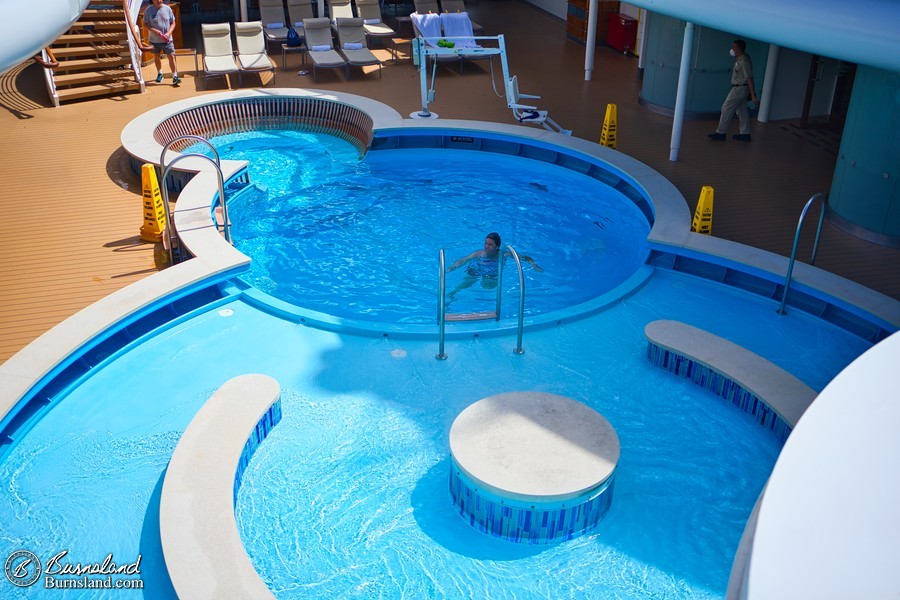 Quiet Cove pool on the Disney Fantasy Cruise Ship.