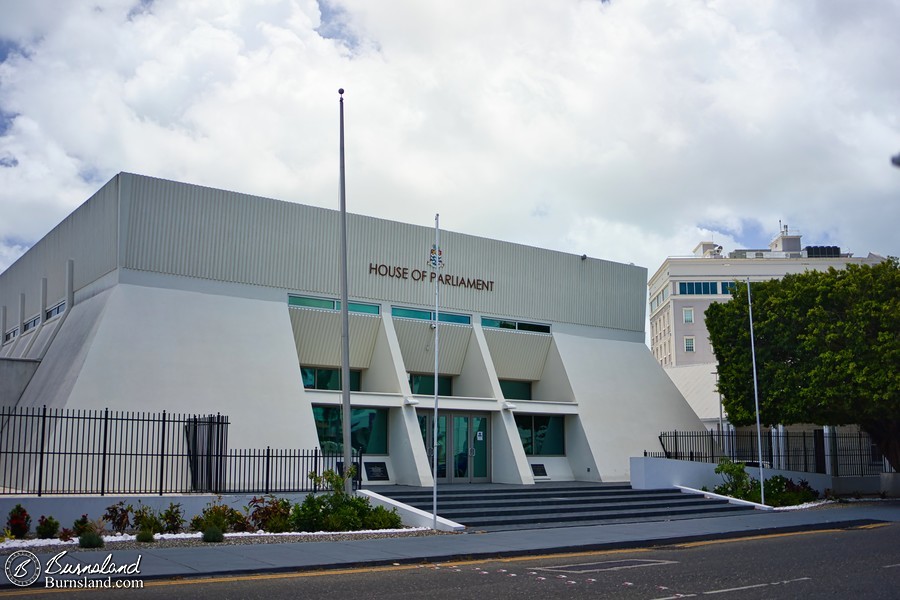 The House of Parliament in George Town, Grand Cayman.